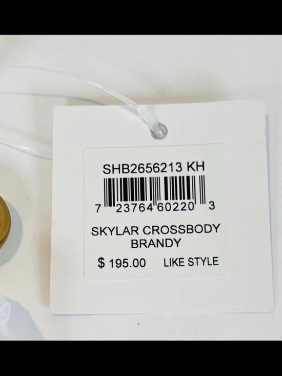 Fossil Skylar Leather Crossbody Purse Brandy Brown Bag Womens NWT Classic Boho - Picture 11 of 17